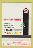 Matchbook Cover - Western Co Axial TV Cable Hamilton ON 40 Strike