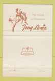 Matchbook Cover Tony Lama Cowboy Boots Bynum's Grand Junction Colorado 40 Strike