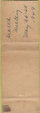 Matchbook Cover - The wellington Hotel Albany NY WEAR