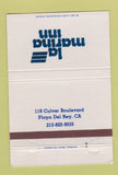 Matchbook Cover - La Marina Inn Playa Del Rey CA 40 Strike