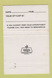 Matchbook Cover - The Haircut Salon Evansville IN 40 Strike