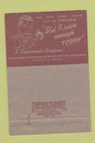 Matchbook Cover - Industrial State Bank Augusta MI 40 Strike