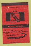 Matchbook Cover - Lauer Tool and Gauge Detroit MI 40 Strike