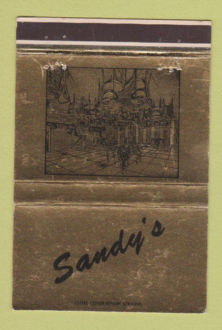 Matchbook Cover - Sandy's Italian Restaurant Flint MI WEAR 40 Strike