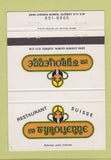 Matchbook Cover - La Tyrolienne Restaurant Quebec QC 40 Strike