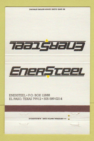 Matchbook Cover - Ener Steel El Paso TX 40 Strike