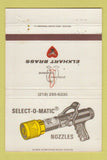 Matchbook Cover - Elkhart Brass Nozzles IN 40 Strike