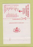 Matchbook Cover - Arkansas Razorbacks Bank Pine Bluff AR schedule 40 Strike
