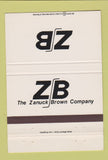 Matchbook Cover - Zanuck Brown Company 40 Strike