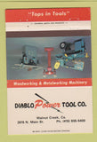 Matchbook Cover - Diablo Power Tools Walnut Creek CA 40 Strike
