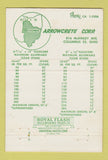 Matchbook Cover - Arrowcrete Corp Concrete Slabs Columbus OH 40 Strike