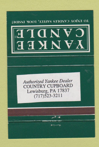 Matchbook Cover - Yankee Candle Lewisburg PA 40 Strike