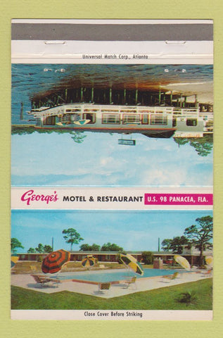 Matchbook Cover - George's Motel Restaurant Panacea FL 40 Strike