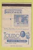 Matchbook Cover - Toledo Office Equipment Toledo OH WEAR 40 Strike
