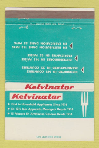 Matchbook Cover - Kelvinator Appliances 40 Strike
