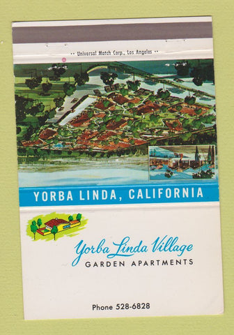 Matchbook Cover - Yorba Linda Village Garden Apartments CA 40 Strike