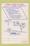 Matchbook Cover - Yorba Linda Village Garden Apartments CA 40 Strike
