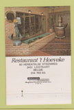 Matchbook Cover - Restaurant Hoeveke Lichtaart Belgium 40 Strike