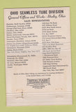 Matchbook Cover - Ohio Seamless Tube Shelby OH 40 Strike