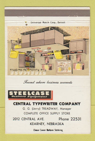 Matchbook Cover - Steelcase Office Furniture Kearney NE 40 Strike