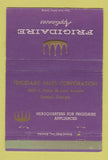 Matchbook Cover - Frigidaire Appliances Decatur GA 40 Strike