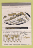 Matchbook Cover - Writer's International Airport Inn Denver Colorado 40 Strike