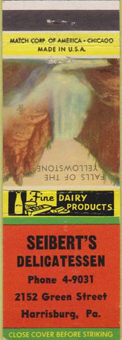 Matchbook Cover - Seibert's Deli Harrisburg PA