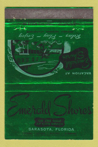 Matchbook Cover - Emerald Shores Sarasota FL WEAR 40 Stick
