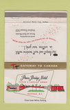 Matchbook Cover - Peace Bridge Motel Buffalo NY WEAR 40 Strike