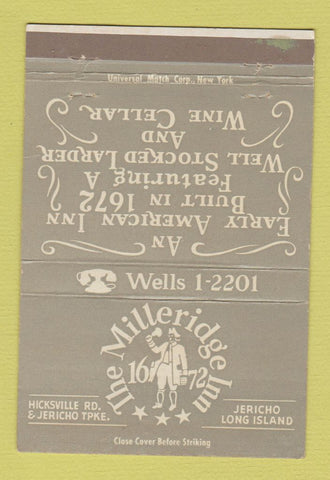 Matchbook Cover - Milleridge Inn Jericho LI NY 40 Strike