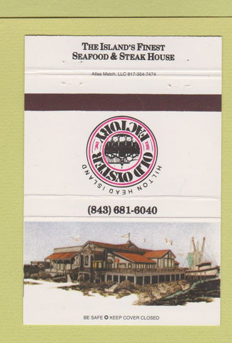Matchbook Cover - Old Oyster Factory Hilton Head Island SC 40 Strike