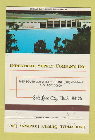 Matchbook Cover - Industrial Supply Company Salt Lake City UT 40 Strike