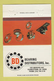 Matchbook Cover - Bearing Distributors Youngstown OH 40 Strike