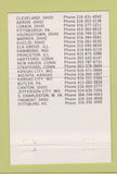 Matchbook Cover - Bearing Distributors Hammond IN 40 Strike