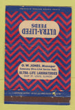 Matchbook Cover - Ultra Lifed Feeds East St Louis IL OW Jones 40 Strike