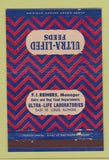 Matchbook Cover - Ultra Lifed Feeds East St Louis IL FI Reiners 40 Strike
