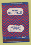 Matchbook Cover - Ultra Lifed Feeds Apple River Mill Minneapolis MN 40 Strike