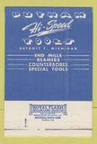 Matchbook Cover - Putnam Hi Speed Tools Columbus Indianapolis IN 40 Strike