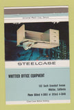 Matchbook Cover - Steelcase Office Furniture Whittier CA 40 Strike