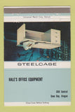 Matchbook Cover - Steelcase Office Furniture Coos Bay OR 40 Strike