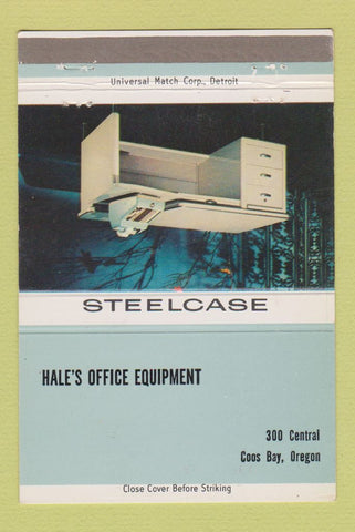 Matchbook Cover - Steelcase Office Furniture Coos Bay OR 40 Strike