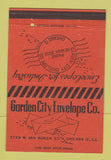 Matchbook Cover - Garden City Envelope Company Chicago IL 40 Strike