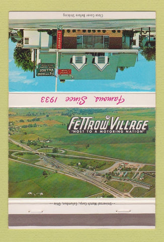 Matchbook Cover - Fettrow Village London OH 40 Strike