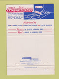 Matchbook Cover - Fettrow Village London OH 40 Strike