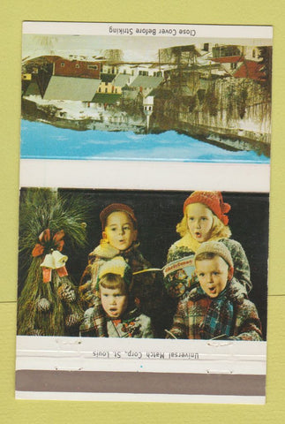 Matchbook Cover - Investors Mortgage Bridgeport CT Christmas 40 Strike