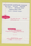 Matchbook Cover - Investors Mortgage Bridgeport CT Christmas 40 Strike
