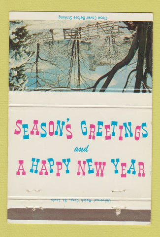 Matchbook Cover - Leicester Package Store Liquor Christmas 40 Strike