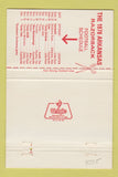 Matchbook Cover - Grant County Bank Sheridan AR Razorbacks schedule 40 Strike