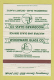 Matchbook Cover - Woodward Glass Detroit Redford MI 40 Strike