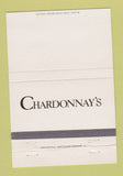 Matchbook Cover - Chardonnay's Philadelphia PA Marriott Hotel  40 Strike